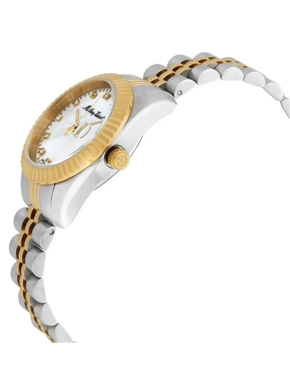 NWT Mathey-Tissot Mathy III MOP Quartz White Dial Ladies Watch